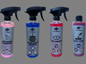 Advanced Detailing Kit with Wash Sauce, Interior Cleanser, Caked Brake Cleaner & Glass Enhancer for Car Wash and Maintenance