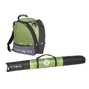 Samsonite Deluxe Adult Ski Boot Bag & Padded Ski Bag Set