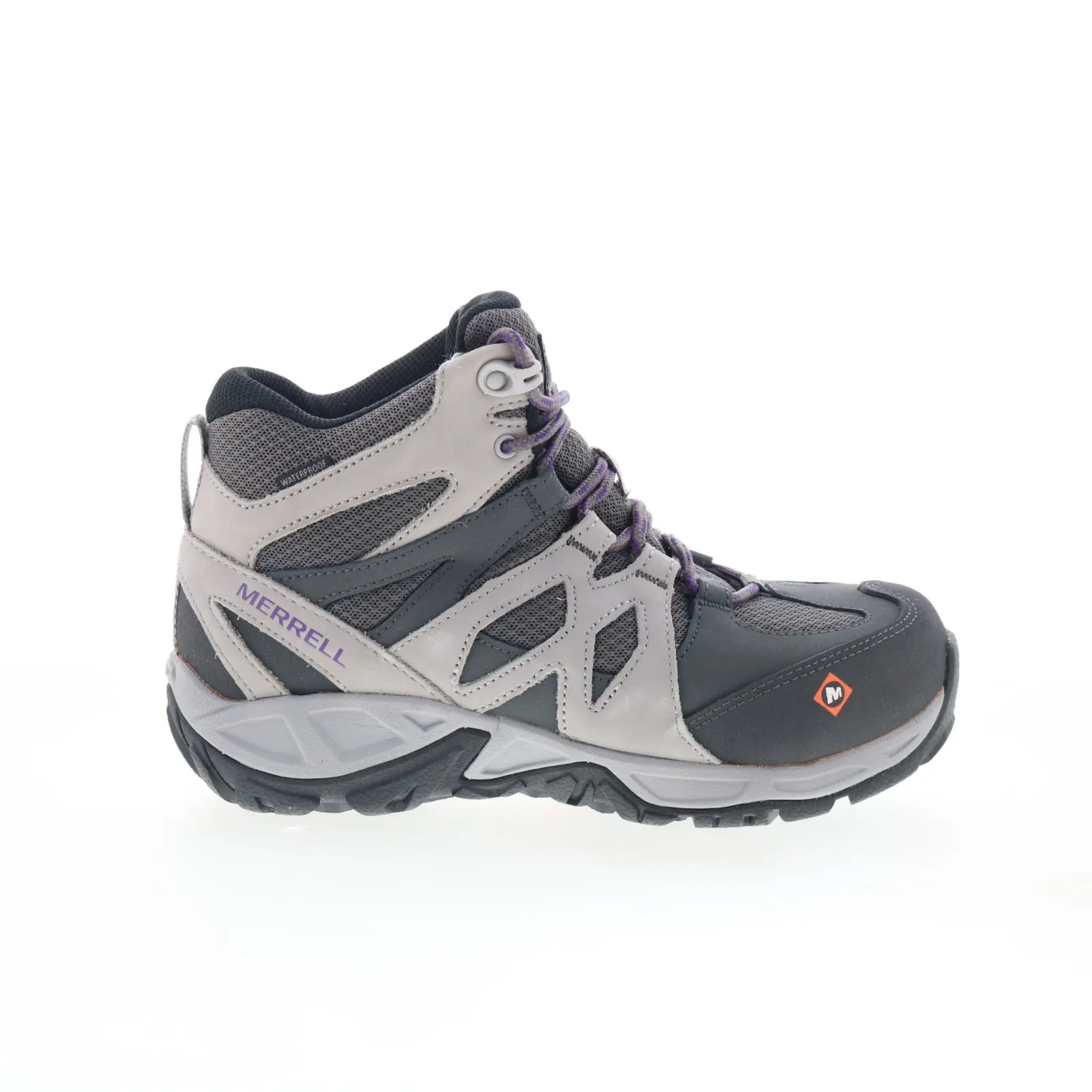 Merrell Siren Mid Waterproof Alloy Toe Womens Gray Work & SafetyBoots