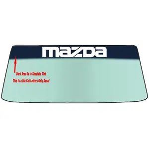 Fits A MAZDA Vehicle Custom Windshield Banner Graphic Die Cut Decal - Vinyl Application Tool Included
