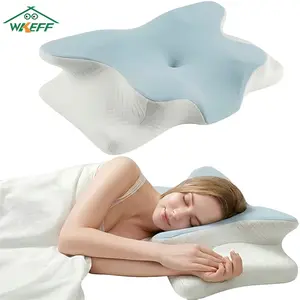 WKEFF Memory Foam Nap Pillow, Height-adjustable Body Pillow, Leg Support Pillow, Ergonomic Prone Pillow, Bedside Pillow, Couple Wedge Pillow for Phone Use, Multi-functional Pillow with Removable and Washable Cover for Home and Office Use