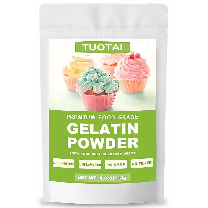 Food Grade Unflavored Gelatin Powder, 4 oz, Ambient Dessert & Bake Ingredient for Cake, Jelly, Marshmallow