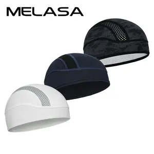 MELASA Cooling Skull Cap 3/4 Pack, Ultra Breathable Helmet Liner for Motorcycle, Cycling, Running, Hard Hat & Gym Workouts