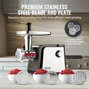 VEVOR Electric Tomato Strainer, 500W Tomato Sauce Maker Machine, 4.9 LBS/Min Food Strainer and Sauce Maker, Pure Copper Motor Food Mill with Reverse Function for Tomato Strawberry Blueberry Sauce