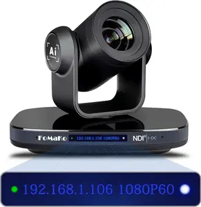 FoMaKo NDI SDI PTZ Camera HDMI, AI Auto-Tracking, NDI Camera 20X Optical Zoom, USB3.0 Type-C 3G-SDI,for Church Worship Education Conference Events, (NDI 6 & NDI HX3 Certified) KN20