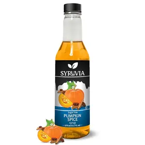 Syruvia Sugar-Free Pumpkin Spice Coffee Syrup 12.7 fl oz – Premium 0-Calorie Flavoring, Kosher & Gluten-Free. Great for Drinks, Sodas, Desserts & More