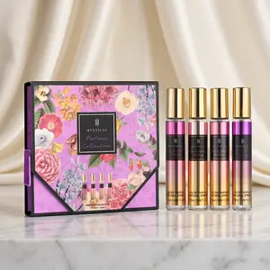 MYSTICAL 4Pcs Luxury Perfume Spray Gift Set for Women, Long Lasting Designer Scent Discovery Kit, Travel Size Fragrance Mist (20ml x 4), Ideal Birthday & Anniversary Gift