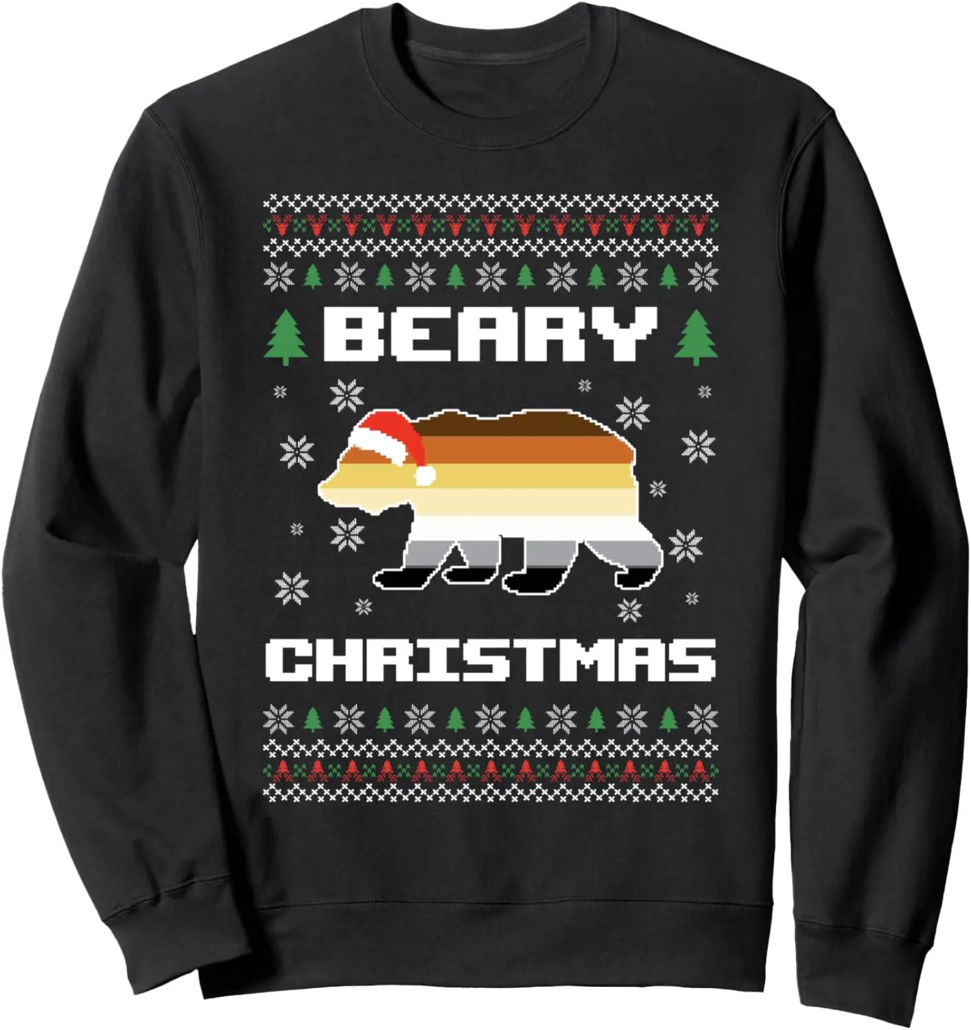 Gay Pride LGBTQ Ugly Christmas Sweater Xmas Beary Christmas Sweatshirt