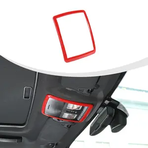 For 2010+ Dodge Challenger Front Reading Light Lamp Cover Trim Frame black carbon fiber