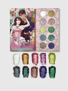 Diamond of all seasons Duo chrome pressed pigment Glitter Shimmer palette shadow metallic Makeup ethereal