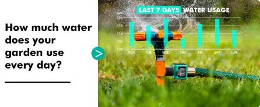 RESTMO Water Flow Meter with Brass Inlet Metal Thread, Measure Gallon/Liter Consumption and Flow Rate for Outdoor Garden Hose Watering, RV Water Tank Filling, Lawn Sprinkler and Nozzle Sprayer