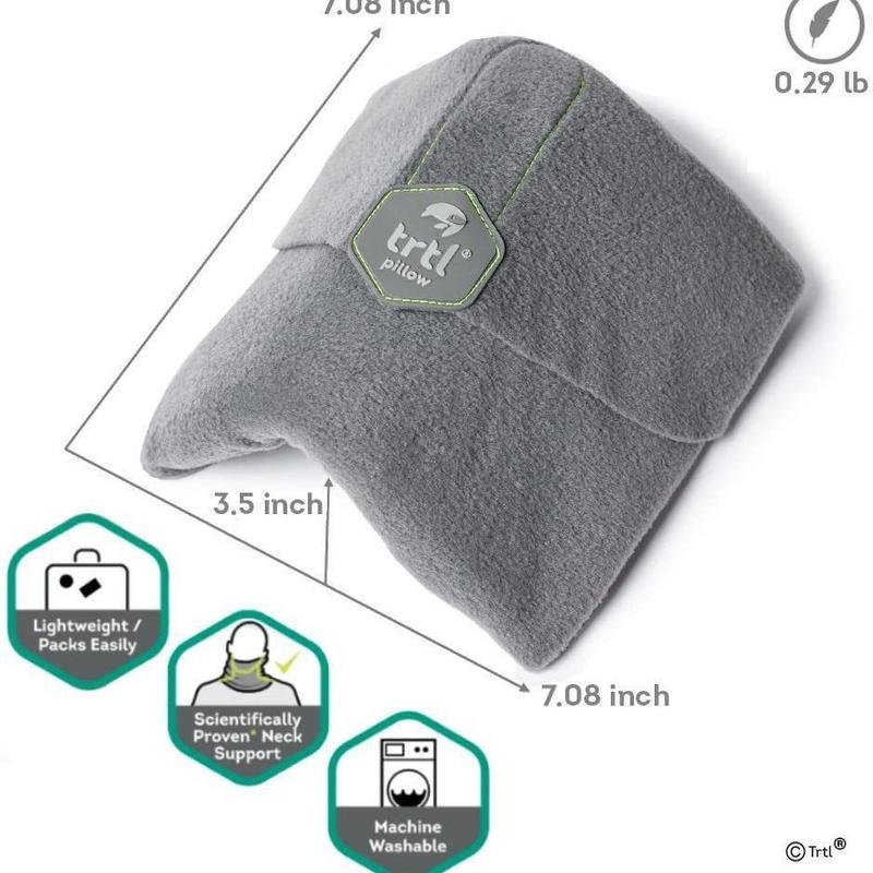 Orthopedic Neck Pillow for Neck Pain Relief Breathable Comfortable Travel Pillow with Washable Cover Ideal for Airplane Car Train Home Use