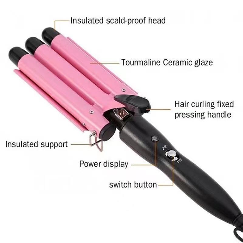 Unice Three-stick curling iron Water wave hair stick Egg curling iron Electric hair clip SpringStatements