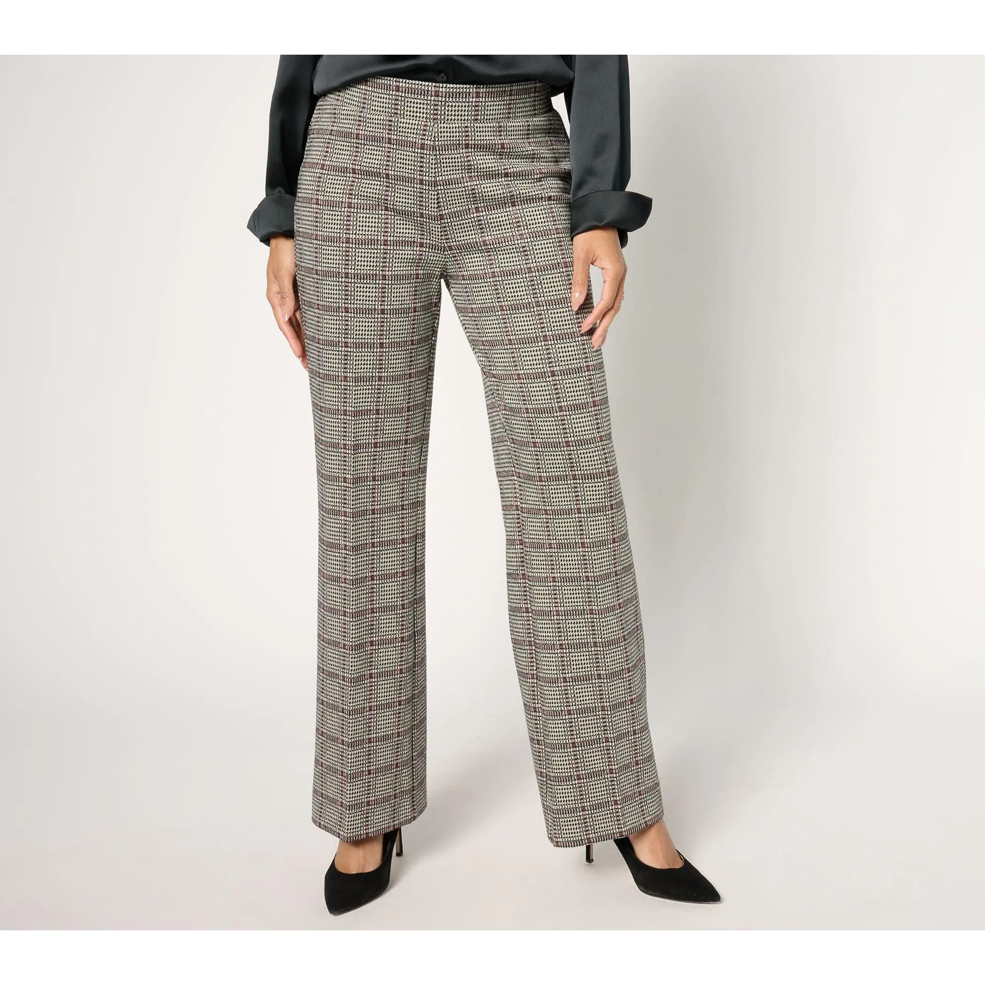 Dennis Basso Regular Jaquard Knit Pants