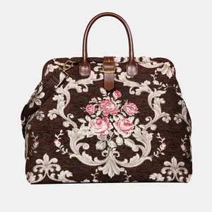 Baroque Garden Brown Mary Poppins Weekender