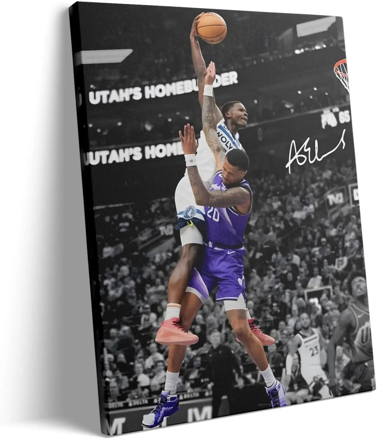 Anthony Edwards Poster, Wall Print, Basketball Poster Print, Sports Decor, Minnesota Timberwolves Poster, Gift
