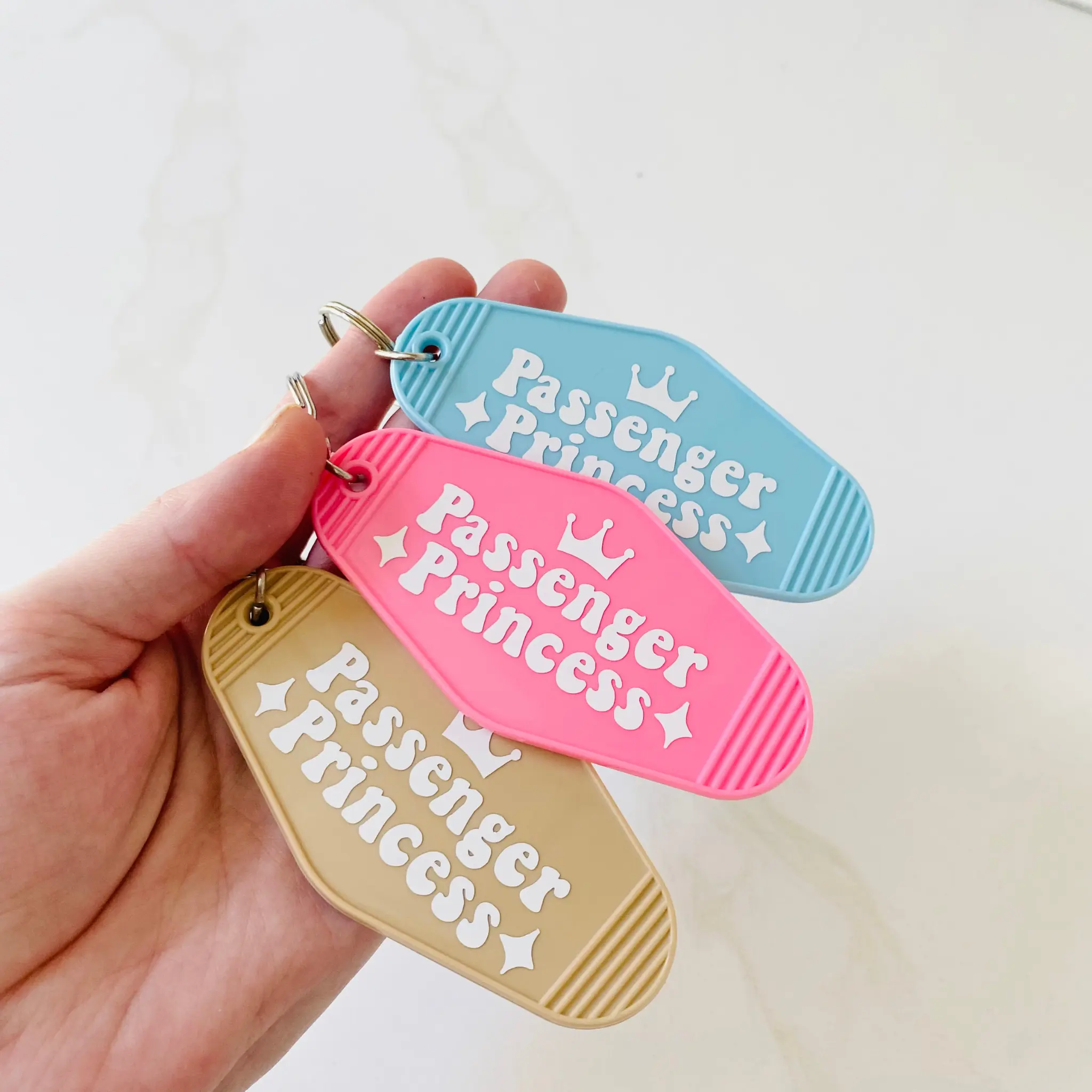 Passenger Princess Motel Keychain, Funny Gift Idea, Trendy Car Accessory, Birthday Gift Idea, Gift Idea for Girlfriend, Sweet 16 Gift Idea, Retro Gift Idea