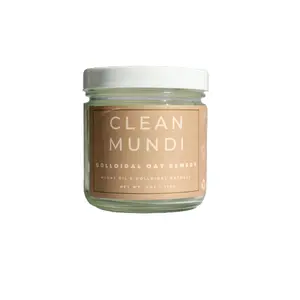 CLEAN MUNDI Colloidal Oat Remedy Body Cream - 170g - Vegan & Cruelty-Free - Intensive Moisture for Dry & Rough Skin - Natural Ingredients - Flower Extracts & Cocoa Butter