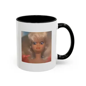 Disgusted Doll Face Meme Mug, Funny Reaction Coffee Cup, Sarcastic Humor Office Mug