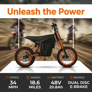 High-performance 2000W electric scooter with 48V 20.8Ah battery, delivering powerful performance for daily and off-road use! It boasts a top speed of 55km/h, which is equivalent to 34.18MPH, allowing you to commute efficiently and enjoy a thrilling ride.
