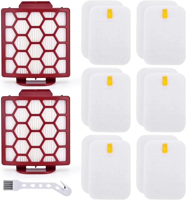 Filter Replacement for Shark Navigator Pet Pro Plus NV150 NV151 NV251 ZU51 ZU62NP Rotator ZU102 NV255 Zero-M ZU60 ZU62 Upright Vacuum, Part # 1238FT60 & 1239FT60, 2 HEPA + 6  &Felt Filters