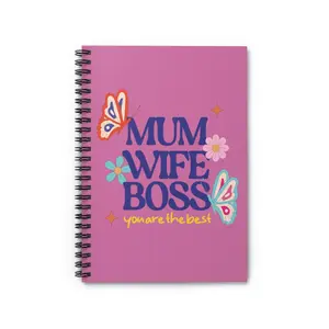 Elegant Spiral Notebook - The Perfect Mother's Day Gift, Mom gift, notebook for Mom