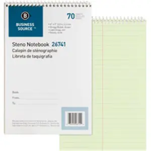 212 MAIN Wirebound Gregg Ruled Steno Notebook, 15lb White Paper with Faint Lines & Locked Coils, Stationery Office Supplies for Computers & Office Equipment Use