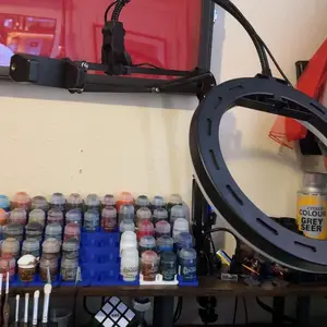 UBeesize 10" Ring Light Kit with Overhead Phone Mount, LED Selfie Light with Stand and Phone Holder, Desk Light for iPhone, Desk Tripod for Video Recording, YouTube, TikTok, Live Stream, Cooking, Vlog, Makeup, Nail Art & Drawing for Artists