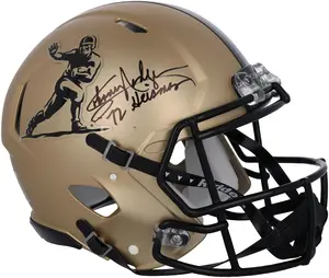 Johnny Rodgers Nebraska Cornhuskers Autographed 2023 Gold Riddell Heisman Authentic Helmet with "72 Heisman" Inscription - Fanatics Authentic Certified