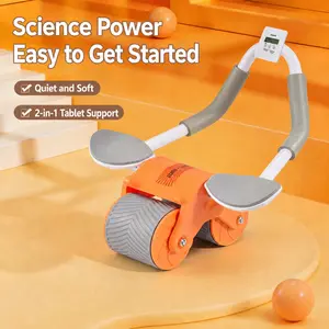 2026 Upgraded Automatic Rebound Ab Roller Wheel, Elbow Support & Timer-Equipped Smart Core Exerciser Plank Trainer, Beginner-Friendly Home Gym Fitness Equipment for Abs Workout thight oner