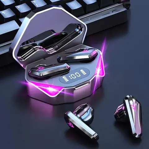 In-ear Design Wireless Earphone, Noise Cancelling Gaming Headset with LED Power Display Charging Case, Sports Headset for Sports Running Call Music, Multifunctional Earbuds, Earbuds Headphones