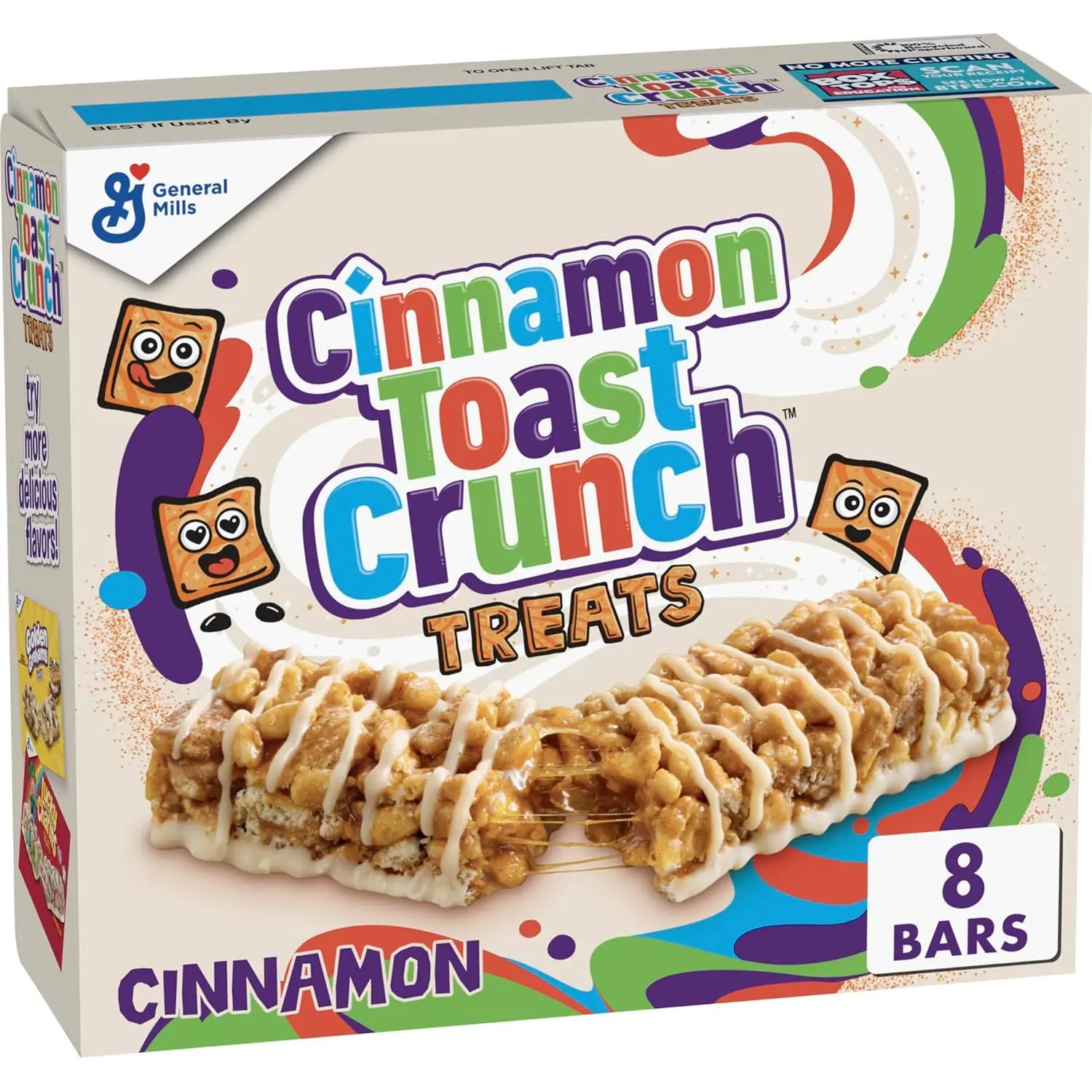 Cinnamon Toast Crunch Cereal Treat Bars, Snack Bars, 8 ct, 6.8 oz – 8 Count (Pack of 1)