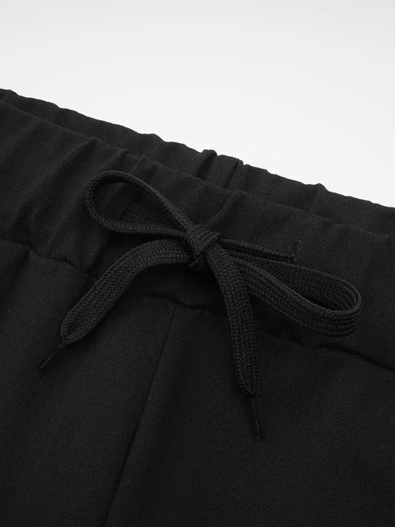 5pcs Women's Lightweight Capri Pants with Drawstring Waist - Loose Fit Casual Trousers, Mid-Stretch Machine-Washable Fabric, Solid Colors for Spring & Summer Casual Attire, Capri Leggings, Comfortable, Nontransparent Material