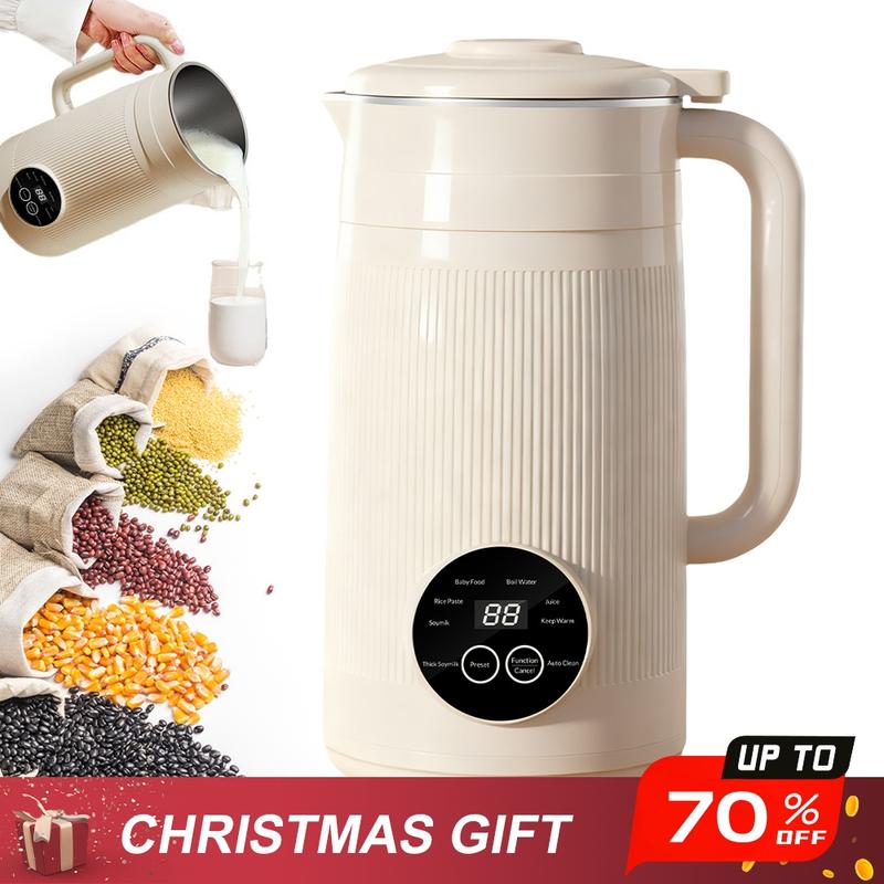 Automatic 10-in-1 Nut Milk Maker Machine - 27 Oz For Almond, Oat, Soy Milk, Self-Cleaning