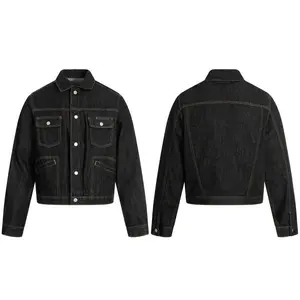 2025 Fall Denim Jacket Oversized Streetwear Vintage Washed Distressed Coat Unisex