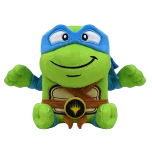 Gatherers’ Tavern Magic: The Gathering x Teenage Mutant Ninja Turtles Leonardo ARTY Deck Box – Holds 100+ Double-Sleeved Cards – Plush Storage Case with Detachable Strap