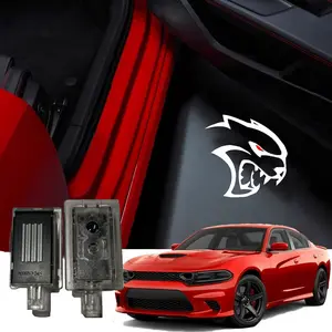 Dodge Charger Challenger LED Door Puddle Lights – SRT, Hellcat, Scat Pack, R/T Logo Projection (Pair or 4-Pack) door projection light
