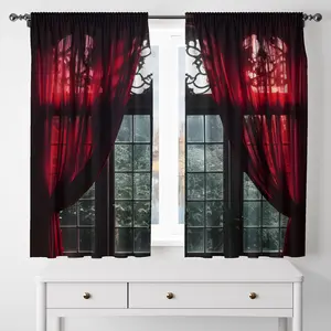 Fake Window Curtain, Modern Simple Curtain, Home Decorative Curtain for Living Room Bedroom, Window Drapes for Home Decor