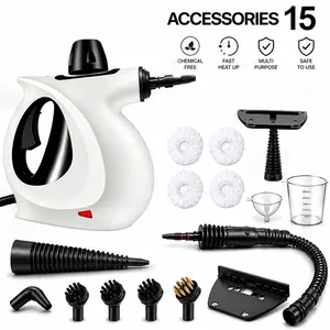 1050W High-Power Handheld Multifunctional Pressurized Steam Cleaner, Equipped with a safety lock and 15 accessories, suitable for kitchens, bathrooms, windows, floors, furniture, kitchen appliances and other scenarios.