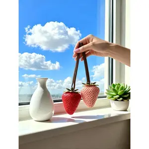 Strawberry Bag Charms  Accessories Charm Cute Strawberry Bag Charms Elegant Car Ornament Backpack Charms Mobile