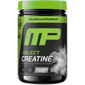 MusclePharm Creatine Monohydrate Powder – 100% Pure Creatine for Muscle Growth, Strength & Recovery, Unflavored, 60 Servings