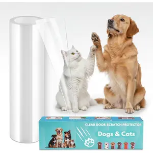 Door Protector from   - No- Pet Door Scratch Protector for Dogs & Cats, Transparent  Scratch Guard for Doors & Furniture, Scratch Guard for Doors