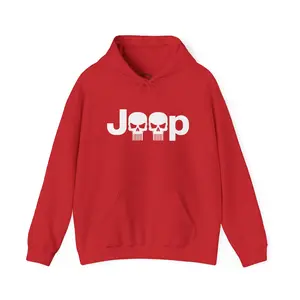 Jeep Skull Hoodie | Off-Road Skull Design Sweatshirt