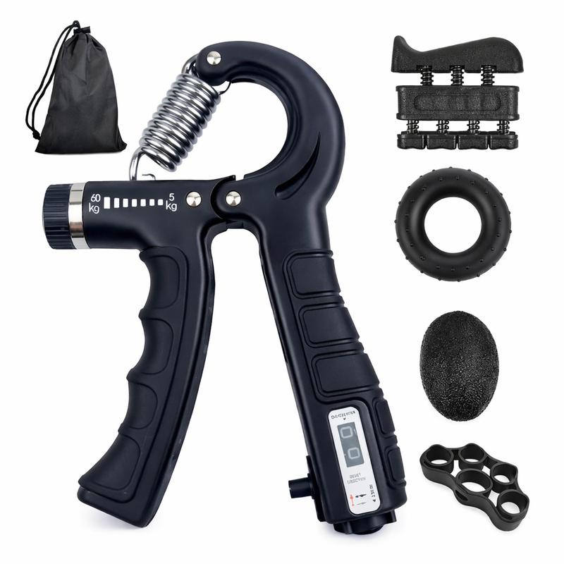 Adjustable Grip Set Hand Trainer Grip Ring Finger Exerciser Combination Fitness Supplies Five-piece Set (Free Storage Belt) Resistance Kit