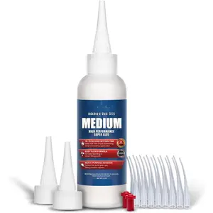 4 oz. Medium CA Glue ( Cyanoacrylate Super Glue) with Extra Cap and Microtips for Quick Fixes, Woodworking, Woodturning, Hobby Models