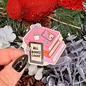 All Books Count Clear Finish Sticker