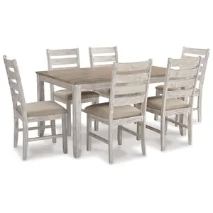 Skempton - Dining Room Table Set (Set of 7) - White