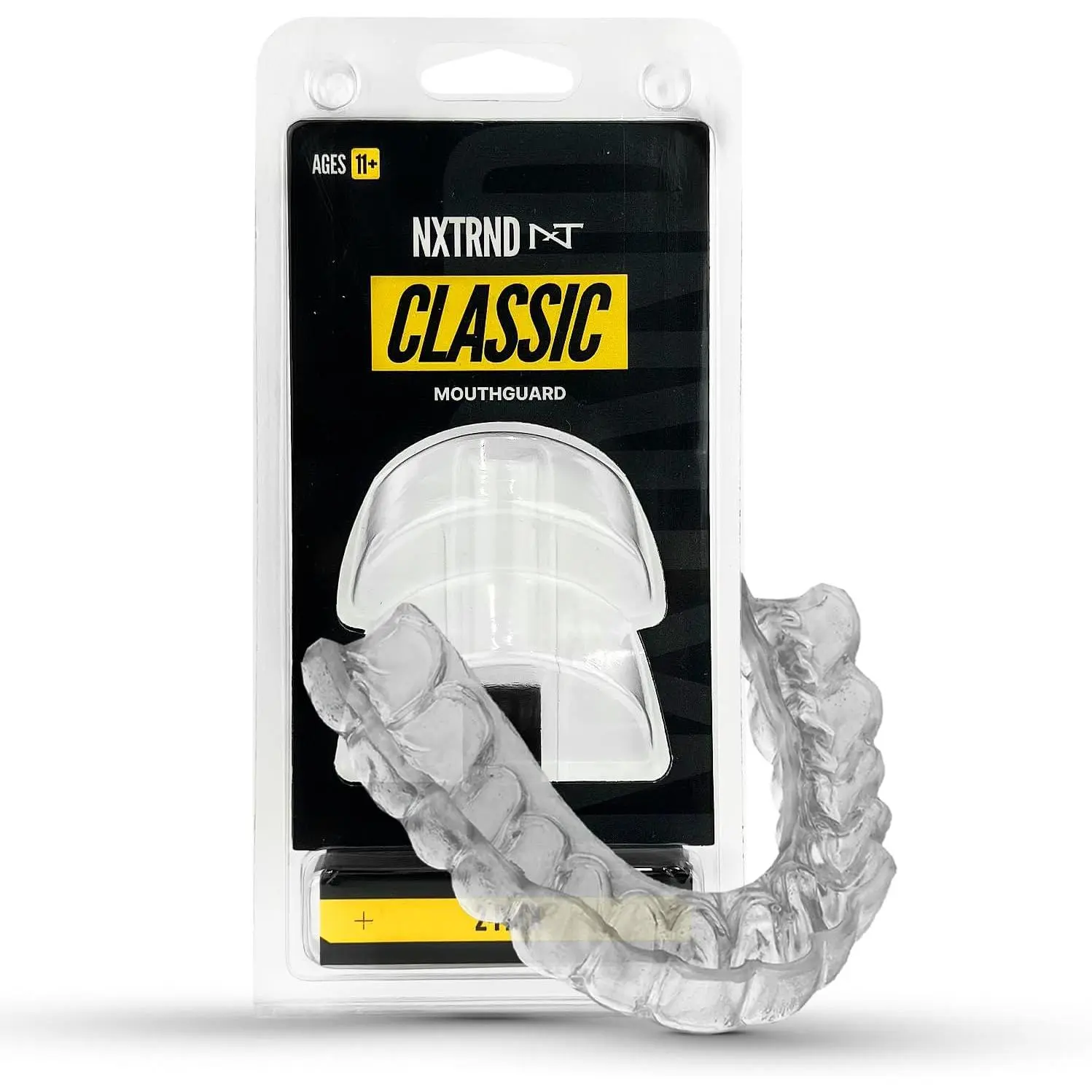 2-Pack Classic Mouthguard, Transparent Sports Protective Gear for Basketball, Football