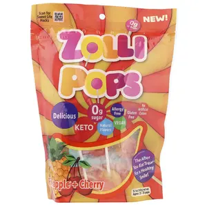 Zollipops The Clean Teeth Pops, Cherry + Pineapple, Approx. 23-25 Pops, 5.2 oz (147 g)