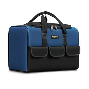Heavy-Duty Reinforced Base Tool Storage Bag - 1680D Ballistic Nylon Waterproof & Tear-Resistant Modular Multi-Pocket Organization System for Construction Sites, Auto Repair Workshops & Outdoor Work. Large-Capacity Organizer for Power & Hand Tools